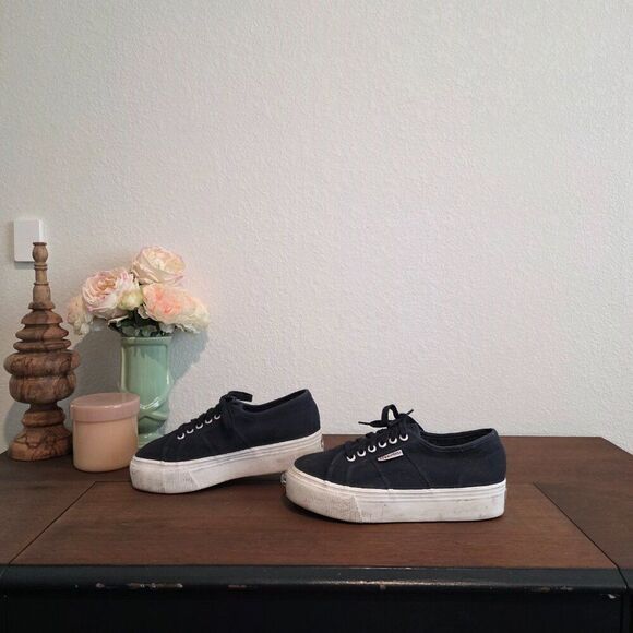 Superga 2790 Platform Wedge Sz 40 (US-9) - Picture 2 of 7